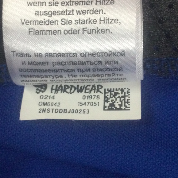 Men’s EUC MOUNTAIN HARDWEAR XL Blue Soft Shell Full Zip Jacket With Chest Pocket - Picture 16 of 16